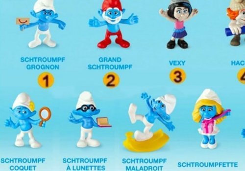 McDo : les figurines des Schtroumpfs !